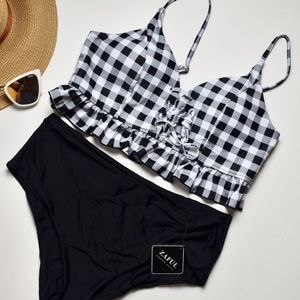 Zaful Gingham Bikini